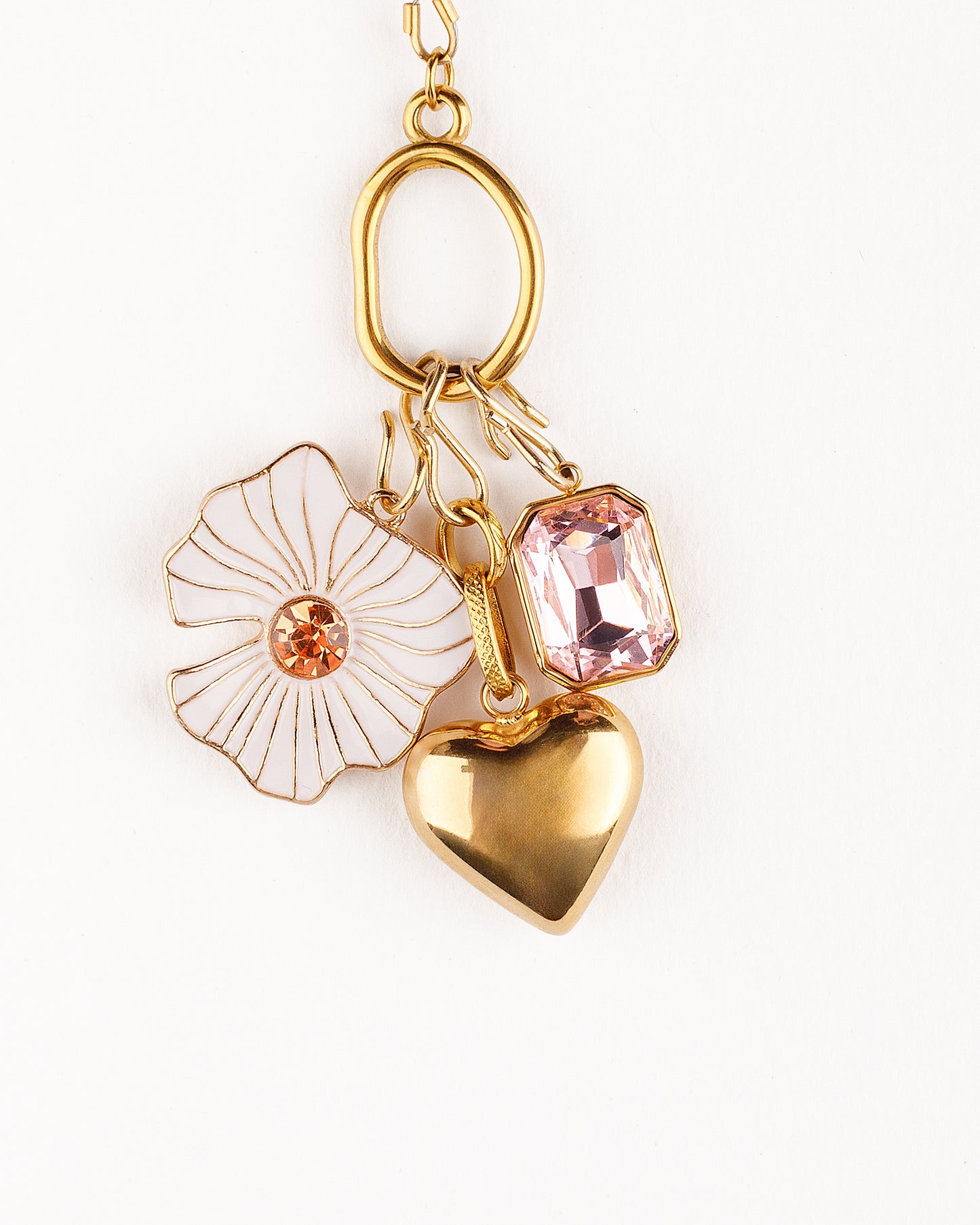 Sunstone Multi Charm Necklace