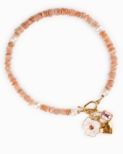 Sunstone Charm Necklace