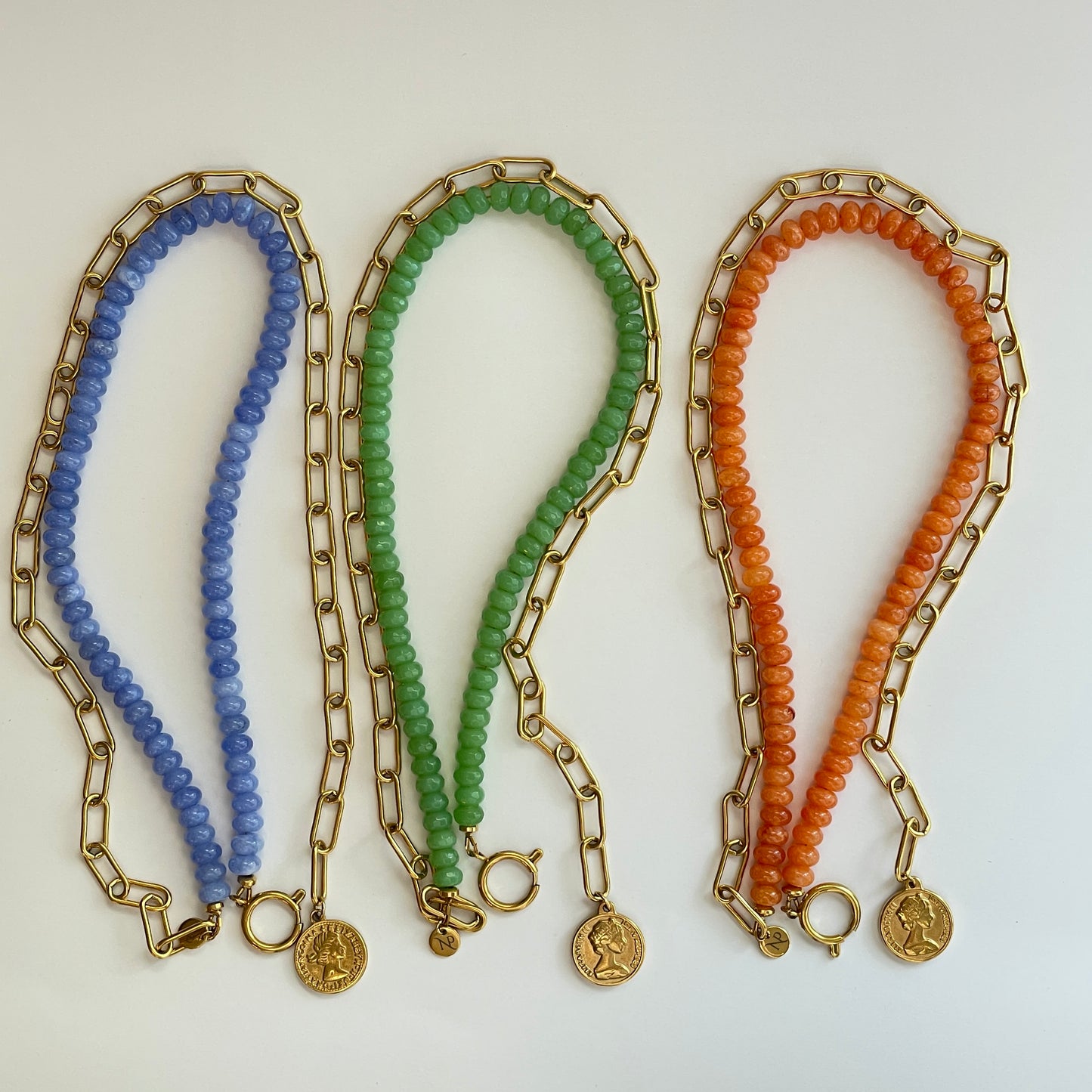 Paperclip Chain Lariat Necklace