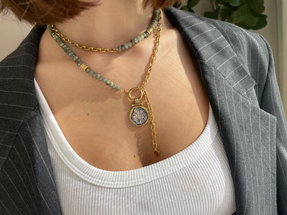Labradorite Rondelle Necklace