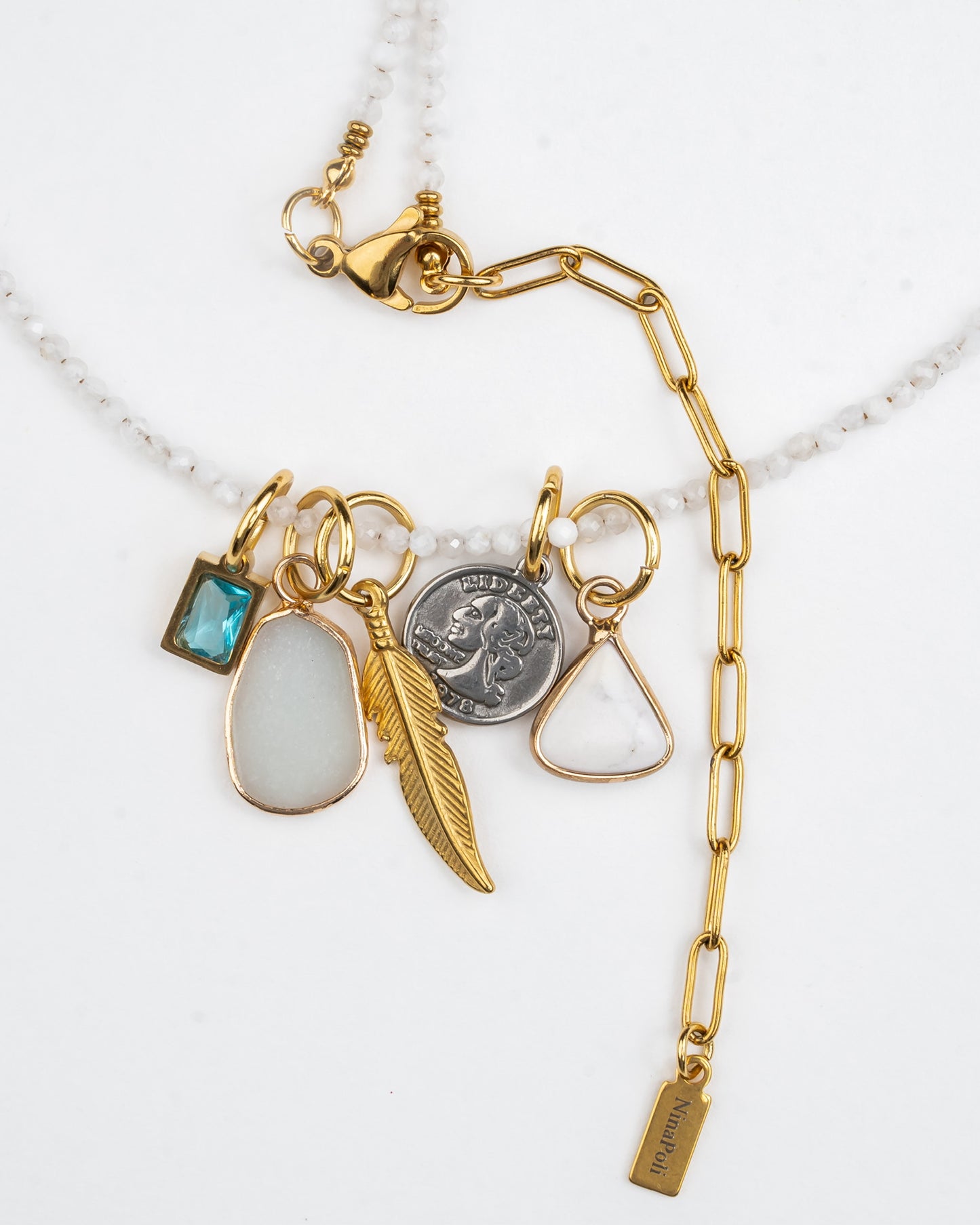 Moonstone Mood Charm Necklace