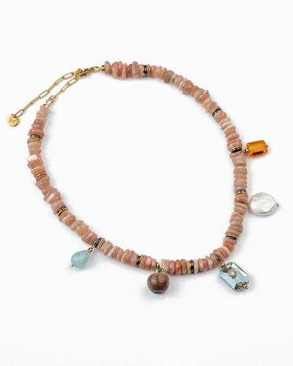 Sunstone Charm Necklace