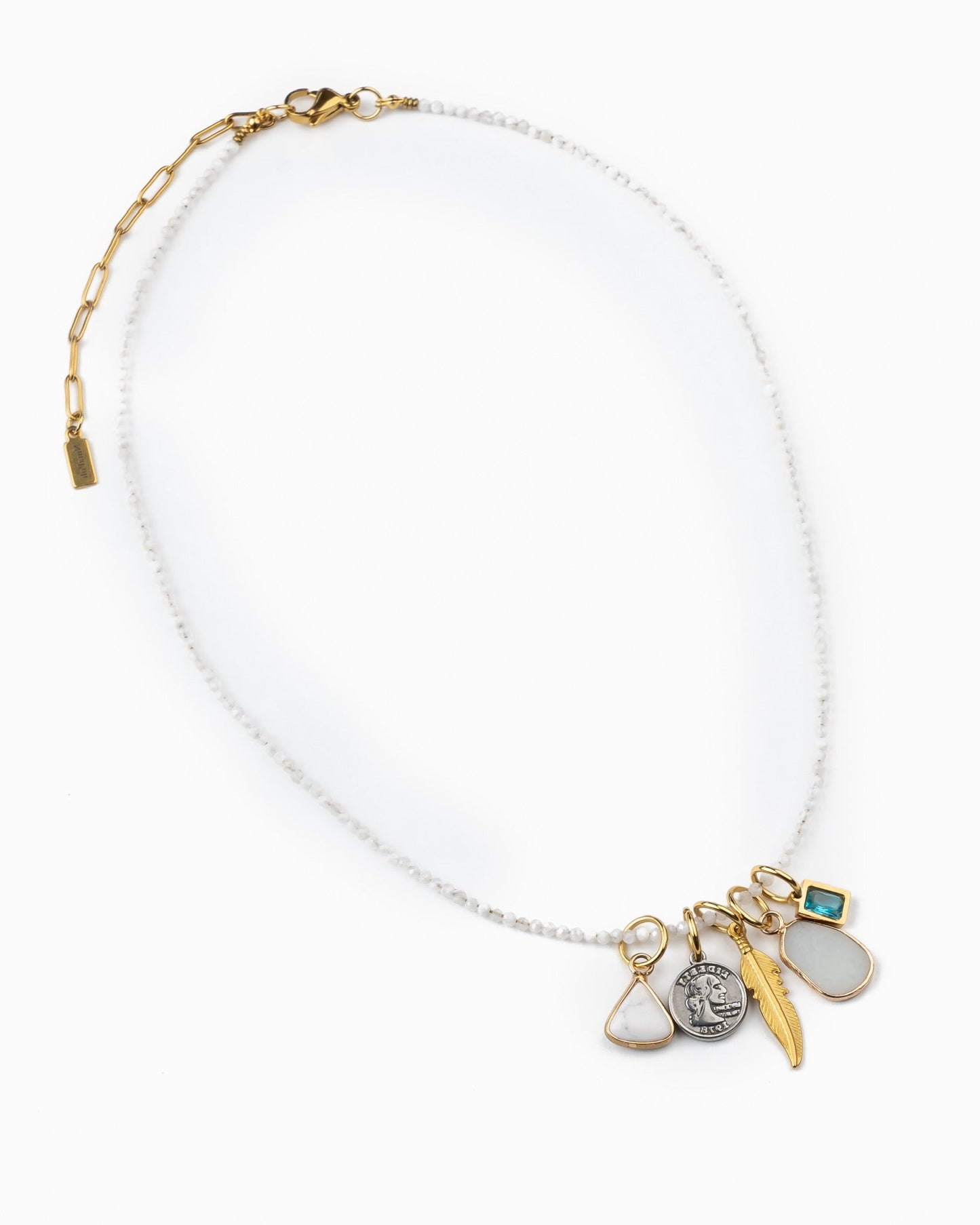 Moonstone Mood Charm Necklace