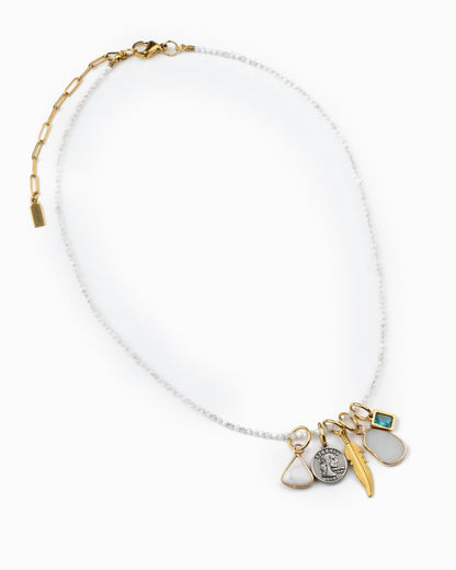 Moonstone Mood Charm Necklace