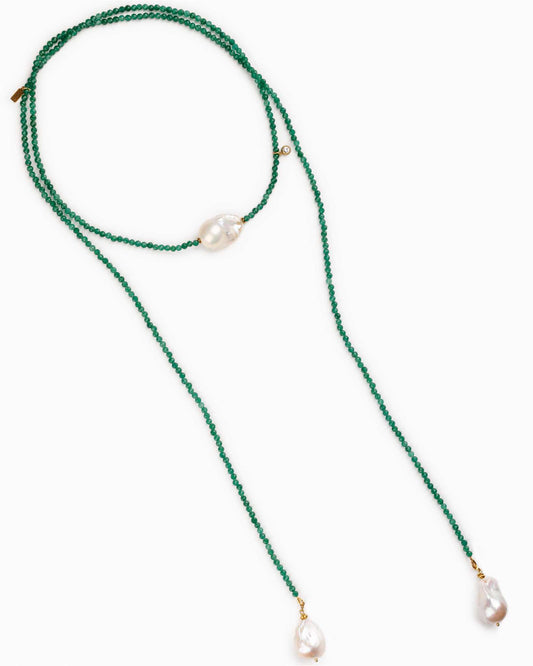 Green Pearl Necklace